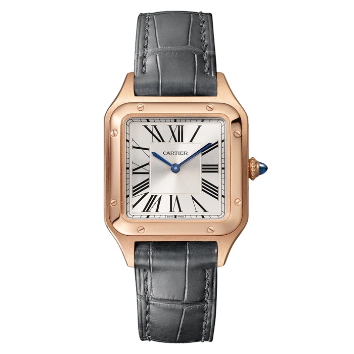 Orologio Cartier Santos-Dumont Modello Piccolo Movimento al Quarzo Alta Qutonomia Oro Rosa WGSA0117