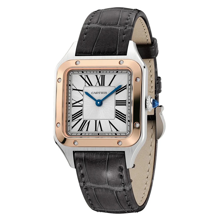 Orologio Cartier Santos-Dumont Modello Piccolo Movimento al quarzo ad alta autonomia Cassa in acciaio W2SA0038 - immagine 2