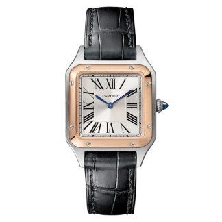 Orologio Cartier Santos-Dumont Modello Piccolo Movimento al quarzo ad alta autonomia Cassa in acciaio W2SA0038
