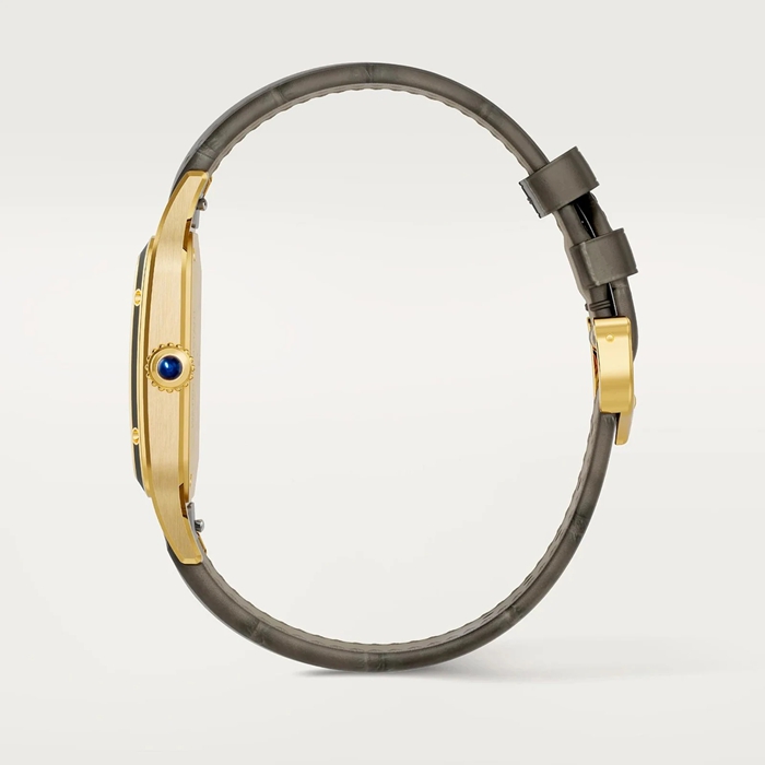 Orologio Cartier Santos-Dumont modello grande Movimento meccanico a carica manuale 430 MC Oro giallo WGSA0097 - immagine 5