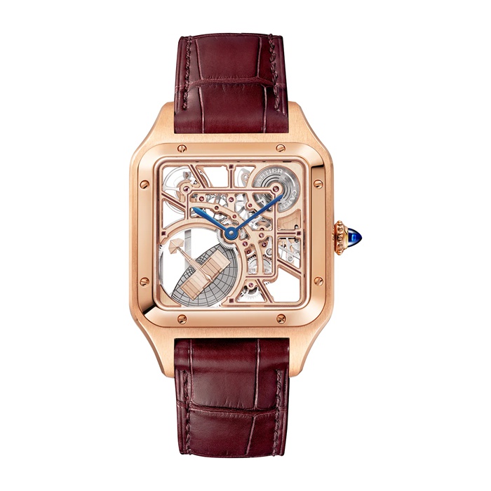 Orologio Cartier Santos Modello Grande Movimento meccanico a carica automatica Calibro 1847 MC Cassa in acciaio WHSA0030 - immagine 2