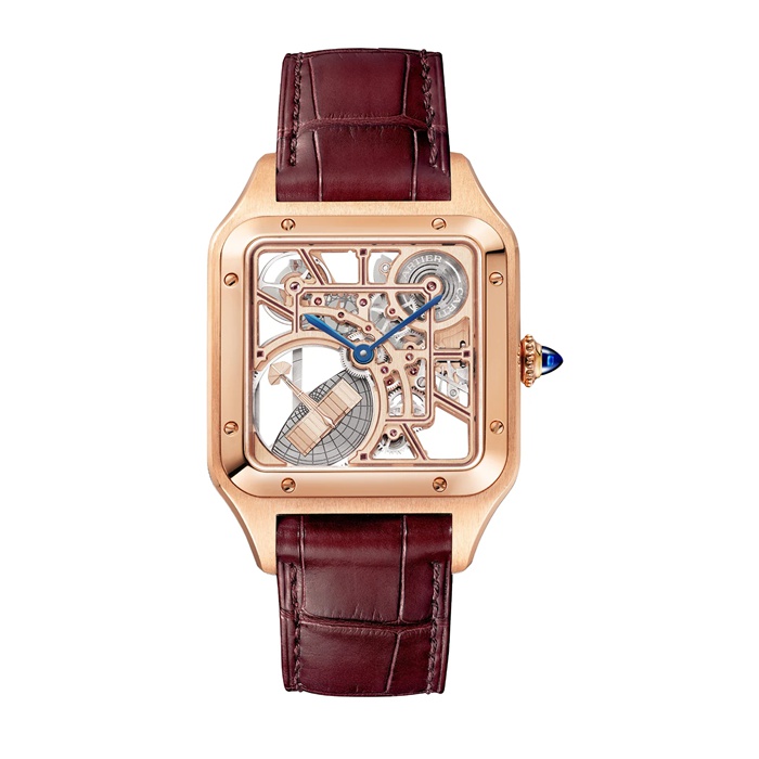 Orologio Cartier Santos Modello Grande Movimento meccanico a carica automatica Calibro 1847 MC Cassa in acciaio WHSA0030 - immagine 3