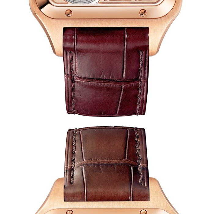 Orologio Cartier Santos Modello Grande Movimento meccanico a carica automatica Calibro 1847 MC Cassa in acciaio WHSA0030 - immagine 4