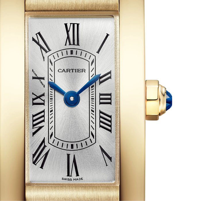 Orologio Cartier Tank Américaine Modello Mini Movimento al quarzo Oro giallo WGTA0353 - immagine 2