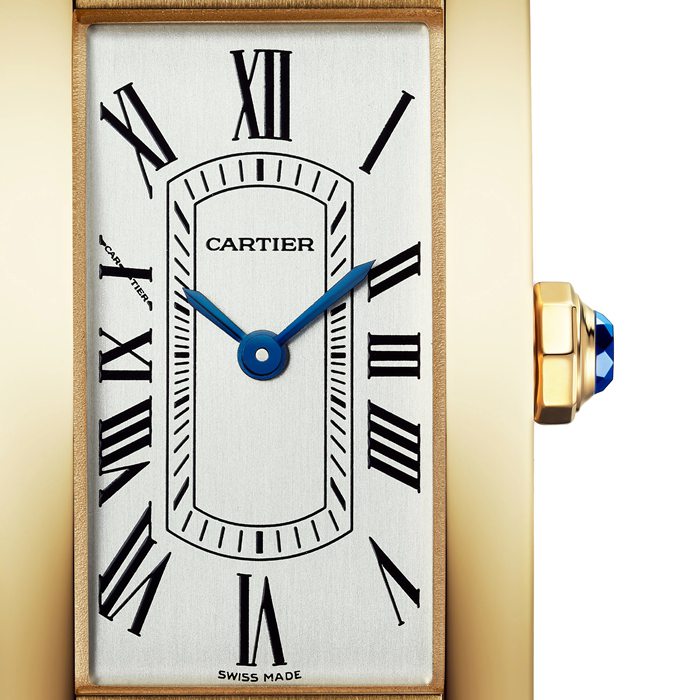 Orologio Cartier Tank Américaine Modello piccolo Movimento al quarzo Oro giallo WGTA0299 - immagine 2