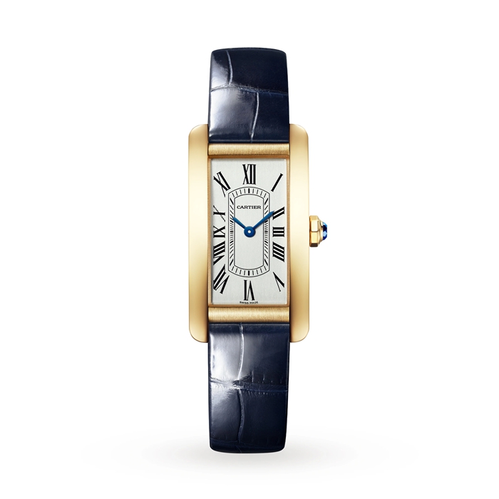 Orologio Cartier Tank Américaine Modello piccolo Movimento al quarzo Oro giallo WGTA0299