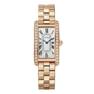 Orologio Cartier Tank Américaine Modello piccolo Movimento al quarzo Oro rosa WJTA0056