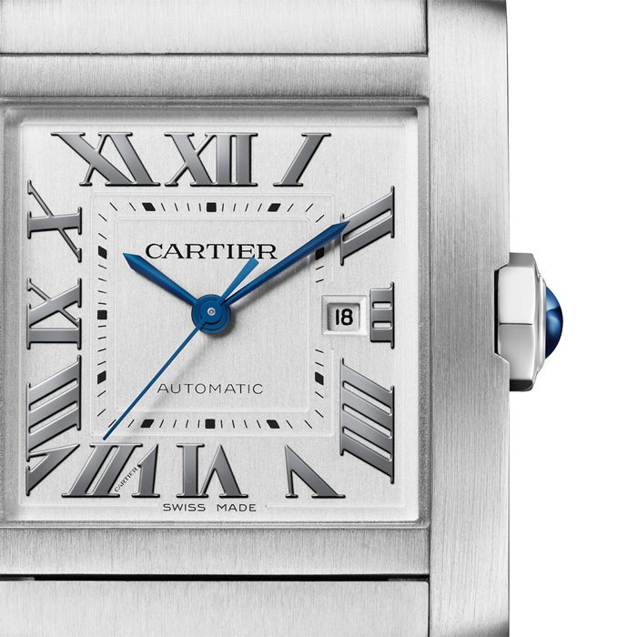 Orologio Cartier Tank Française Modello Grande Movimento meccanico automatico Acciaio WSTA0067 - immagine 2