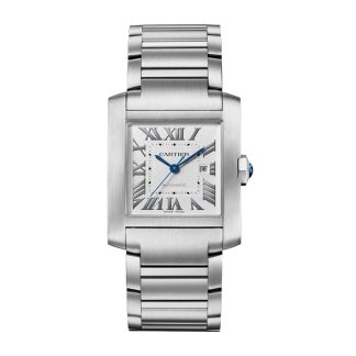 Orologio Cartier Tank Française Modello Grande Movimento meccanico automatico Acciaio WSTA0067