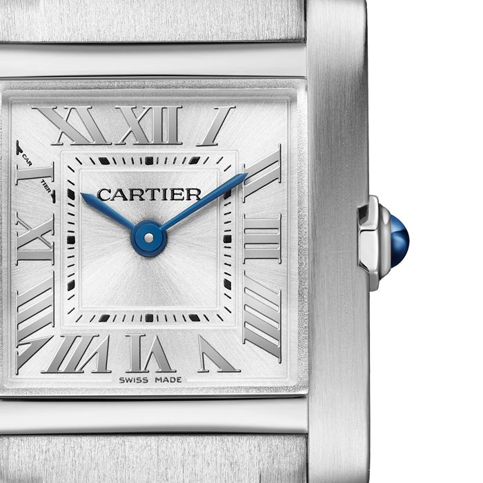 Orologio Cartier Tank Française Modello Piccolo Movimento al quarzo Acciaio WSTA0065 - immagine 2