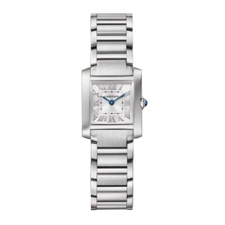 Orologio Cartier Tank Française Modello Piccolo Movimento al quarzo Acciaio WSTA0129