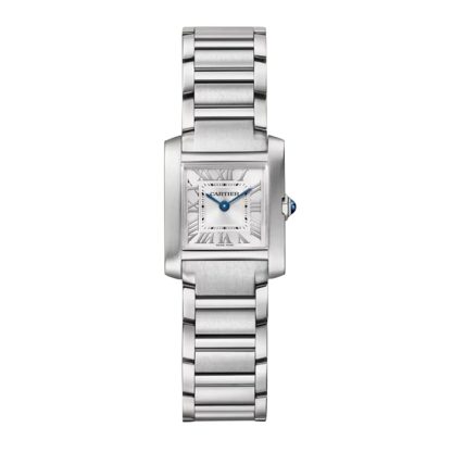 Orologio Cartier Tank Française Modello Piccolo Movimento al quarzo Acciaio WSTA0129