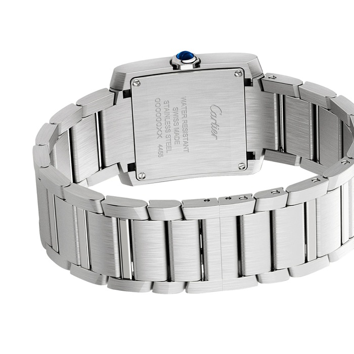 Orologio Cartier Tank Française Modello medio Movimento al quarzo Acciaio WSTA0074 - immagine 5