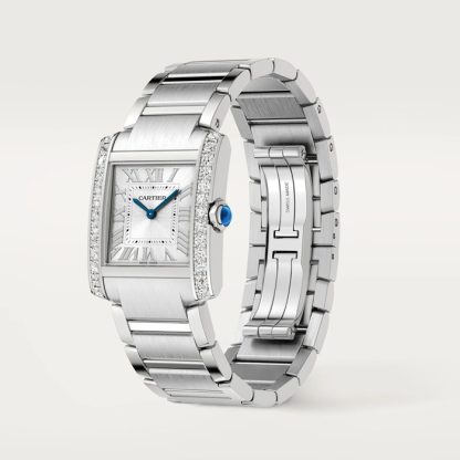 Orologio Cartier Tank Francaise Modello medio Movimento al quarzo Cassa in acciaio W4TA0028 - immagine 2