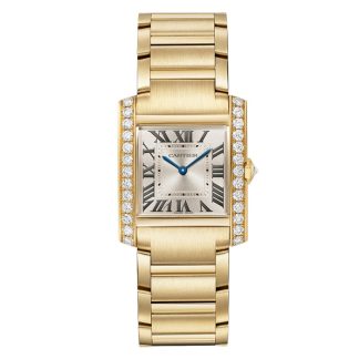 Orologio Cartier Tank Francaise Modello medio Movimento al quarzo Cassa in oro giallo 18 carati WJTA0061