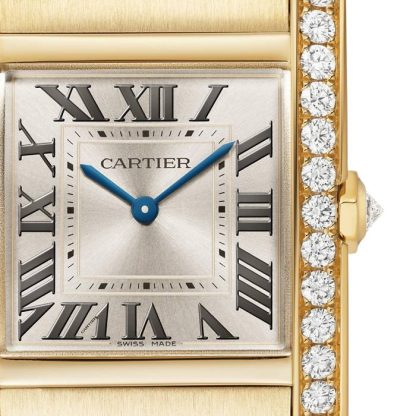 Orologio Cartier Tank Française Modello medio Movimento al quarzo Oro giallo Diamanti WJTA0040 - immagine 2