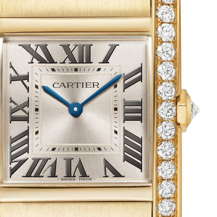 Orologio Cartier Tank Française Modello medio Movimento al quarzo Oro giallo Diamanti WJTA0040 - immagine 2