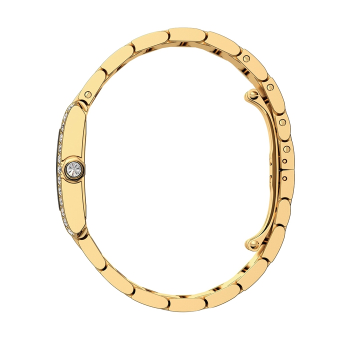 Orologio Cartier Tank Française Modello medio Movimento al quarzo Oro giallo Diamanti WJTA0040 - immagine 4