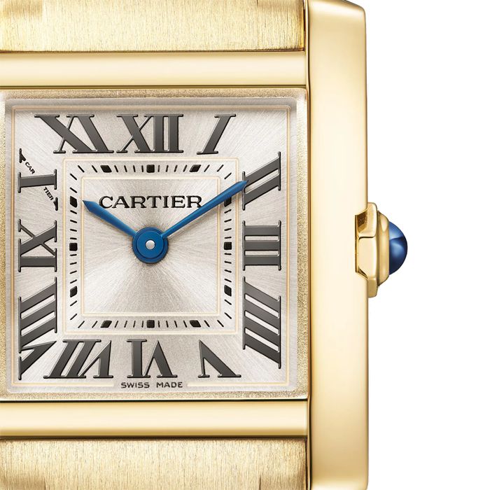 Orologio Cartier Tank Francaise Modello piccolo Movimento al quarzo Cassa in oro giallo 18 carati WGTA0344 - immagine 4