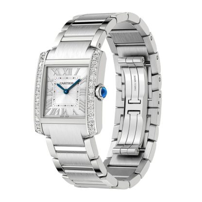 Orologio Cartier Tank Francaise modello medio movimento al quarzo W4TA0021 - immagine 2
