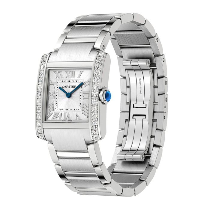 Orologio Cartier Tank Francaise modello medio movimento al quarzo W4TA0021 - immagine 2