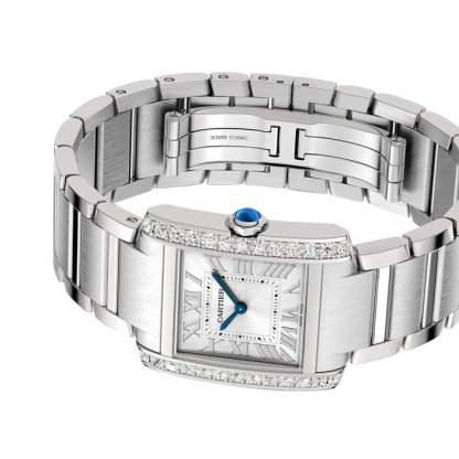 Orologio Cartier Tank Francaise modello medio movimento al quarzo W4TA0021 - immagine 5