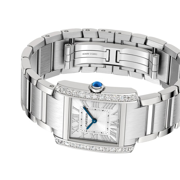 Orologio Cartier Tank Francaise modello medio movimento al quarzo W4TA0021 - immagine 5