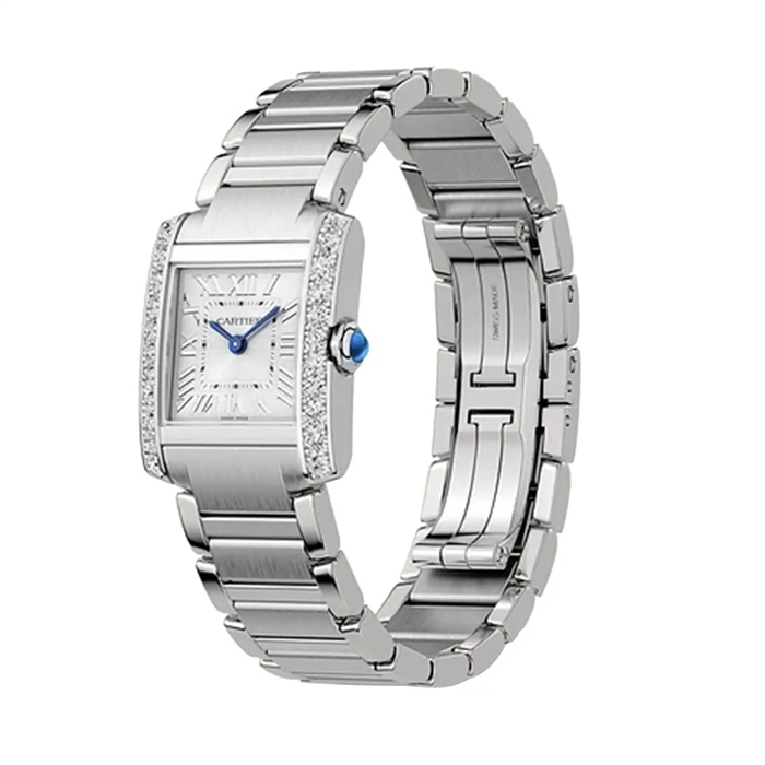 Orologio Cartier Tank Francaise modello piccolo movimento al quarzo W4TA0020 - immagine 2