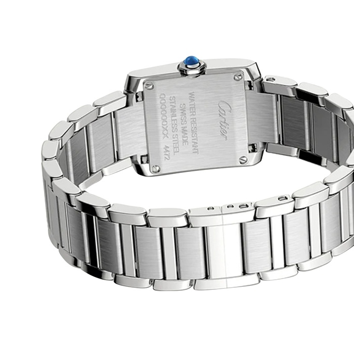 Orologio Cartier Tank Francaise modello piccolo movimento al quarzo W4TA0020 - immagine 3