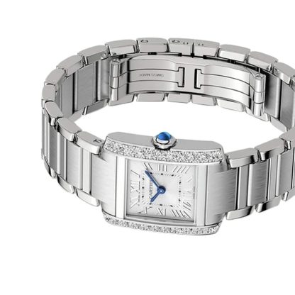 Orologio Cartier Tank Francaise modello piccolo movimento al quarzo W4TA0020 - immagine 5