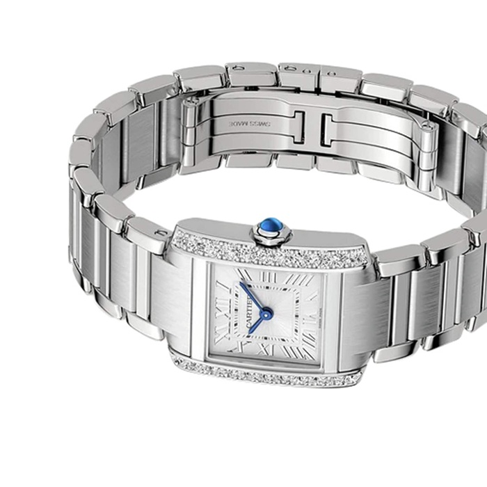 Orologio Cartier Tank Francaise modello piccolo movimento al quarzo W4TA0020 - immagine 5