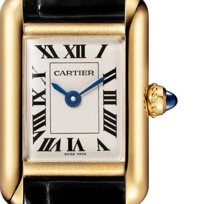 Orologio Cartier Tank Louis Cartier Modello Mini Movimento al quarzo Cassa in oro giallo WGTA0352 - immagine 4