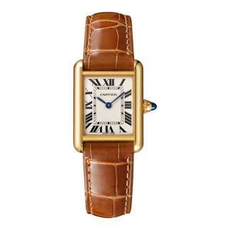 Orologio Cartier Tank Louis Cartier Modello Piccolo Movimento al quarzo Pelle Oro Giallo W1529856