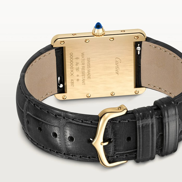 Orologio Cartier Tank Louis Cartier Modello grande Movimento al quarzo Oro giallo WGTA0067 - immagine 3