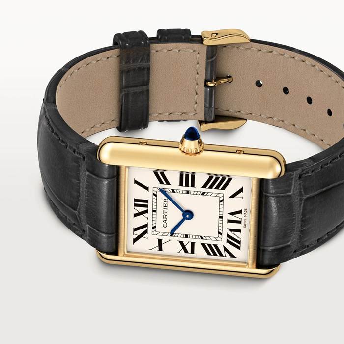 Orologio Cartier Tank Louis Cartier Modello grande Movimento al quarzo Oro giallo WGTA0067 - immagine 5