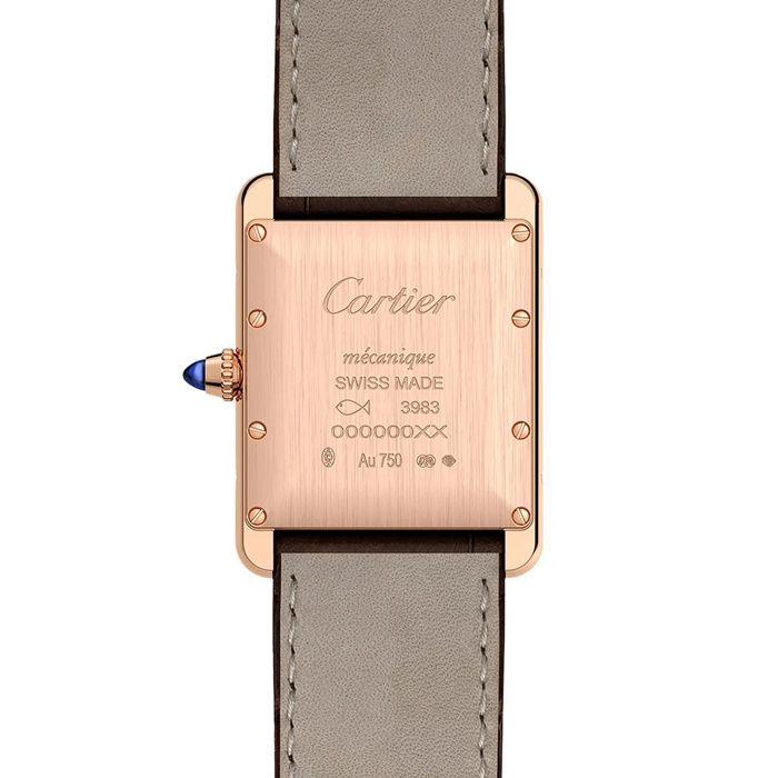 Orologio Cartier Tank Louis Cartier Modello grande Movimento meccanico di manifattura a carica manuale WGTA0011 - immagine 3
