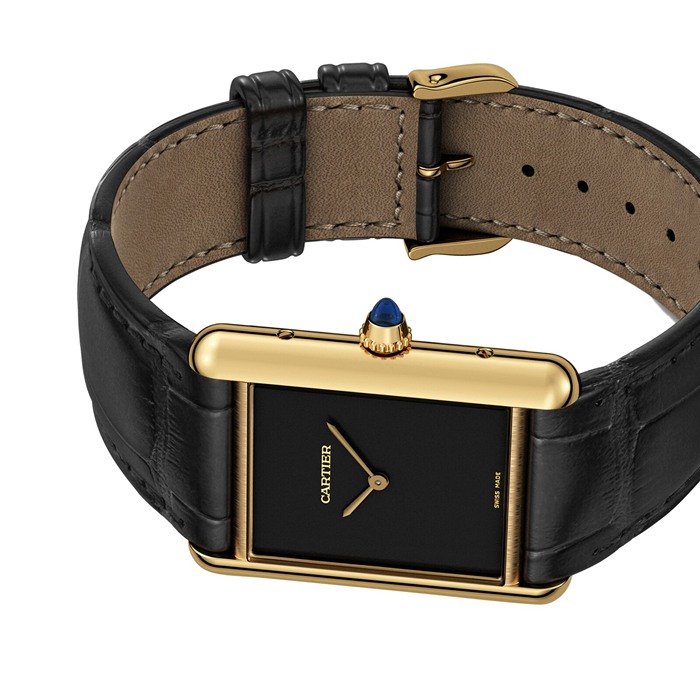 Orologio Cartier Tank Louis Cartier Movimento meccanico di manifattura modello grande con cassa a carica manuale in oro giallo WGTA0091 - immagine 5