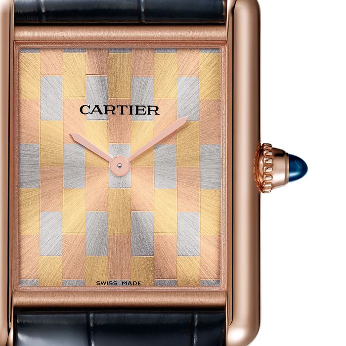Orologio Cartier Tank Louis Cartier modello grande Movimento meccanico di manifattura a carica manuale WGTA0176 - immagine 2