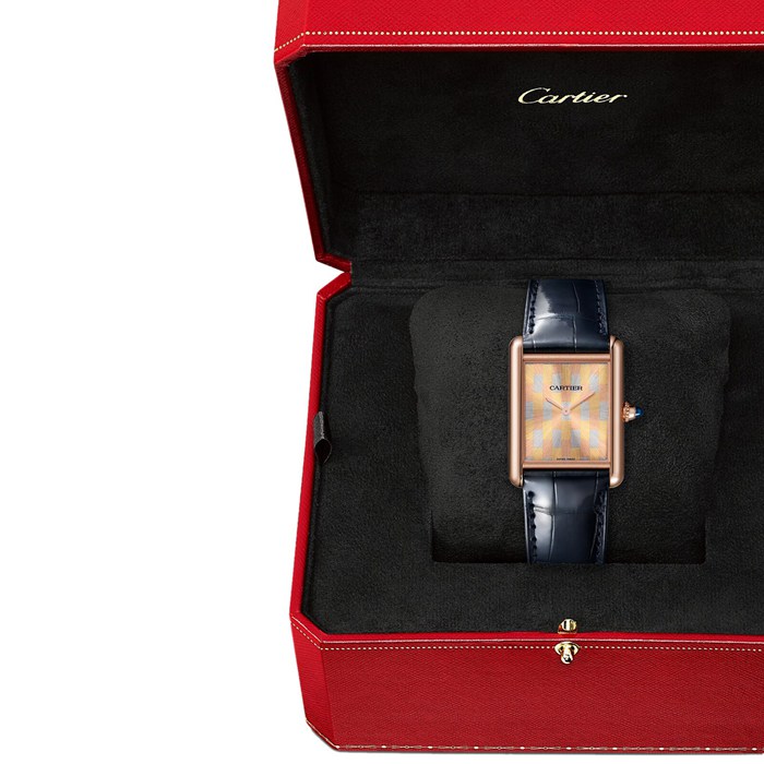 Orologio Cartier Tank Louis Cartier modello grande Movimento meccanico di manifattura a carica manuale WGTA0176 - immagine 3