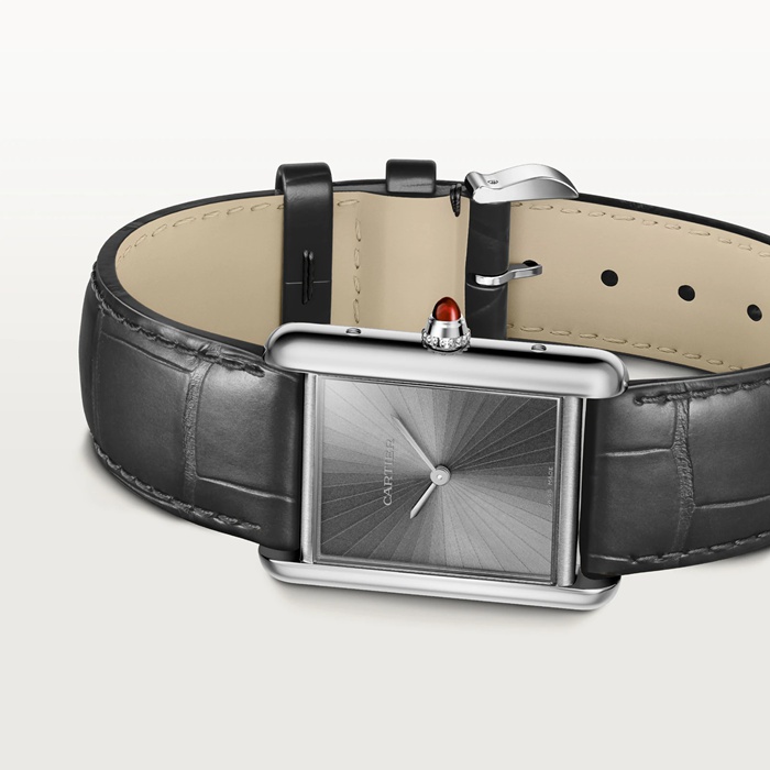 Orologio Cartier Tank Louis Cartier modello grande Movimento meccanico di manifattura a carica manuale WGTA0303 - immagine 4