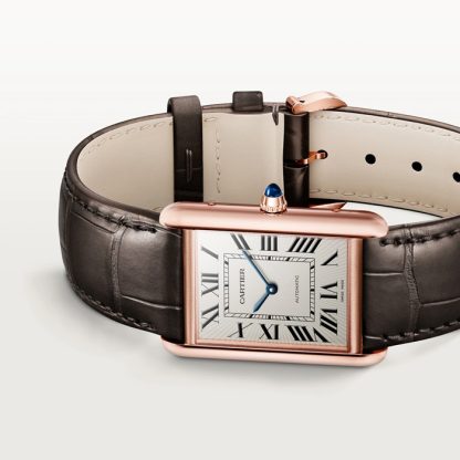 Orologio Cartier Tank Louis Cartier modello grande movimento meccanico a carica automatica WGTA0346 - immagine 4