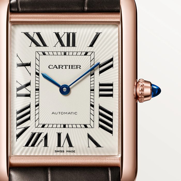 Orologio Cartier Tank Louis Cartier modello grande movimento meccanico a carica automatica WGTA0346 - immagine 5