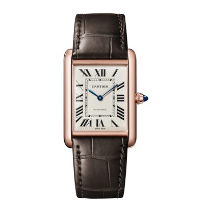Orologio Cartier Tank Louis Cartier modello grande movimento meccanico a carica automatica WGTA0346