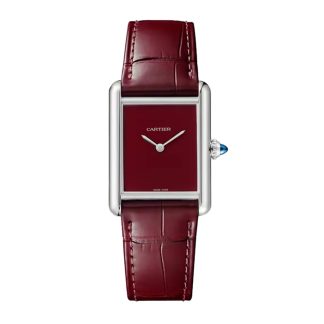 Orologio Cartier Tank Must modello grande Movimento al quarzo ad alta autonomia Cassa in acciaio WSTA0113