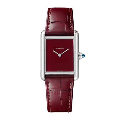 Orologio Cartier Tank Must modello grande Movimento al quarzo ad alta autonomia Cassa in acciaio WSTA0113