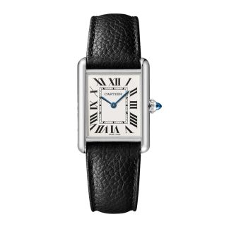 Orologio Cartier Tank Must modello grande Movimento al quarzo ad alta autonomia Cassa in acciaio WSTA0136