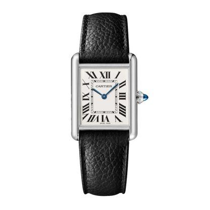 Orologio Cartier Tank Must modello grande Movimento al quarzo ad alta autonomia Cassa in acciaio WSTA0136