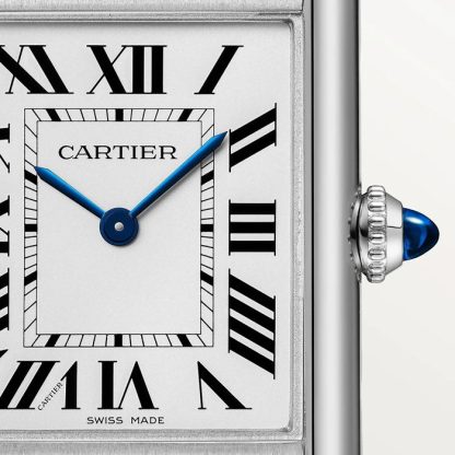 Orologio Cartier Tank Must modello grande Movimento fotovoltaico SolarBeat Cassa in acciaio WSTA0138 - immagine 2