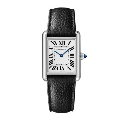 Orologio Cartier Tank Must modello grande Movimento fotovoltaico SolarBeat Cassa in acciaio WSTA0138