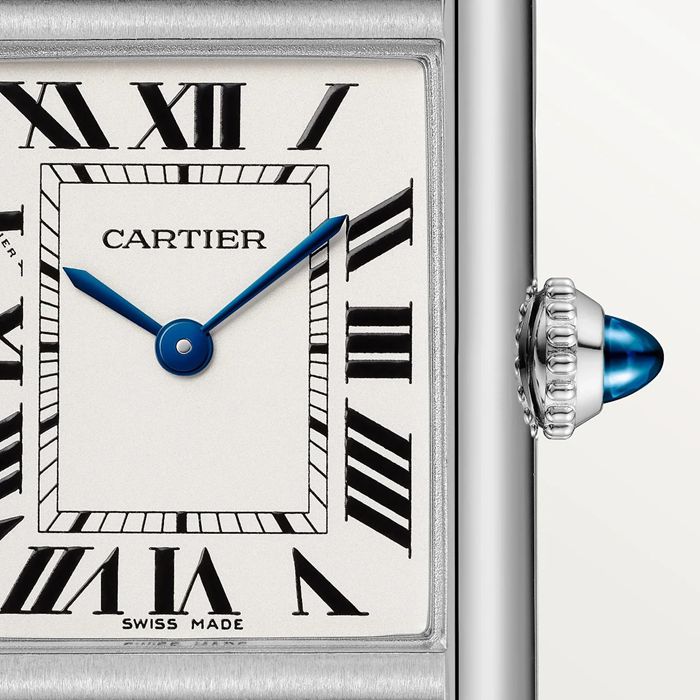 Orologio Cartier Tank Must modello piccolo Movimento al quarzo ad alta autonomia Cassa in acciaio WSTA0135 - immagine 4
